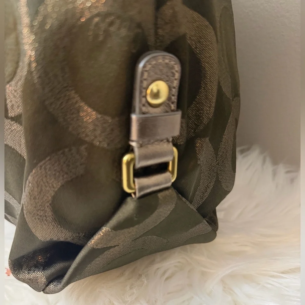 Coach Black and Gold Shoulder Bag